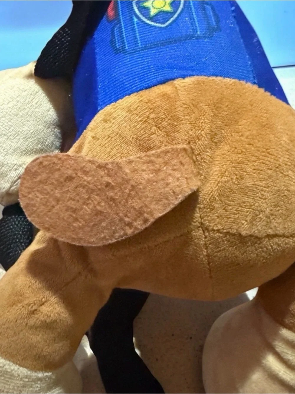 Paw Patrol Brown and Blue Chase Plush Backpack